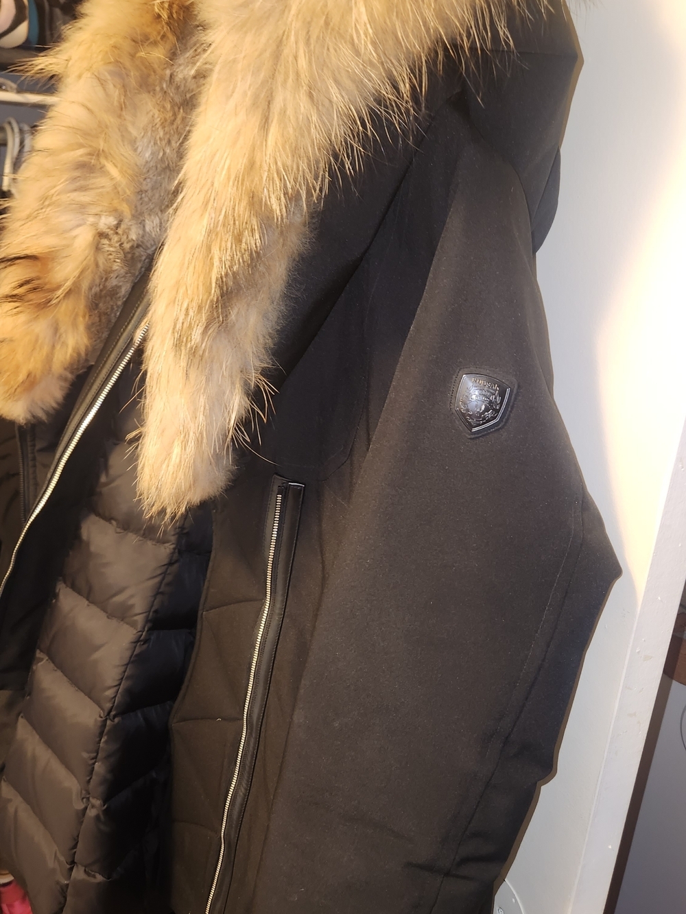 RUDSAK Black Quilted Jacket with Faux Fur Trim - Picture 5 of 7
